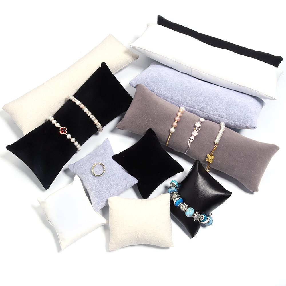 Ring Bearer Pillow - 1Pc PU 가죽 벨벳 쥬얼리 베개