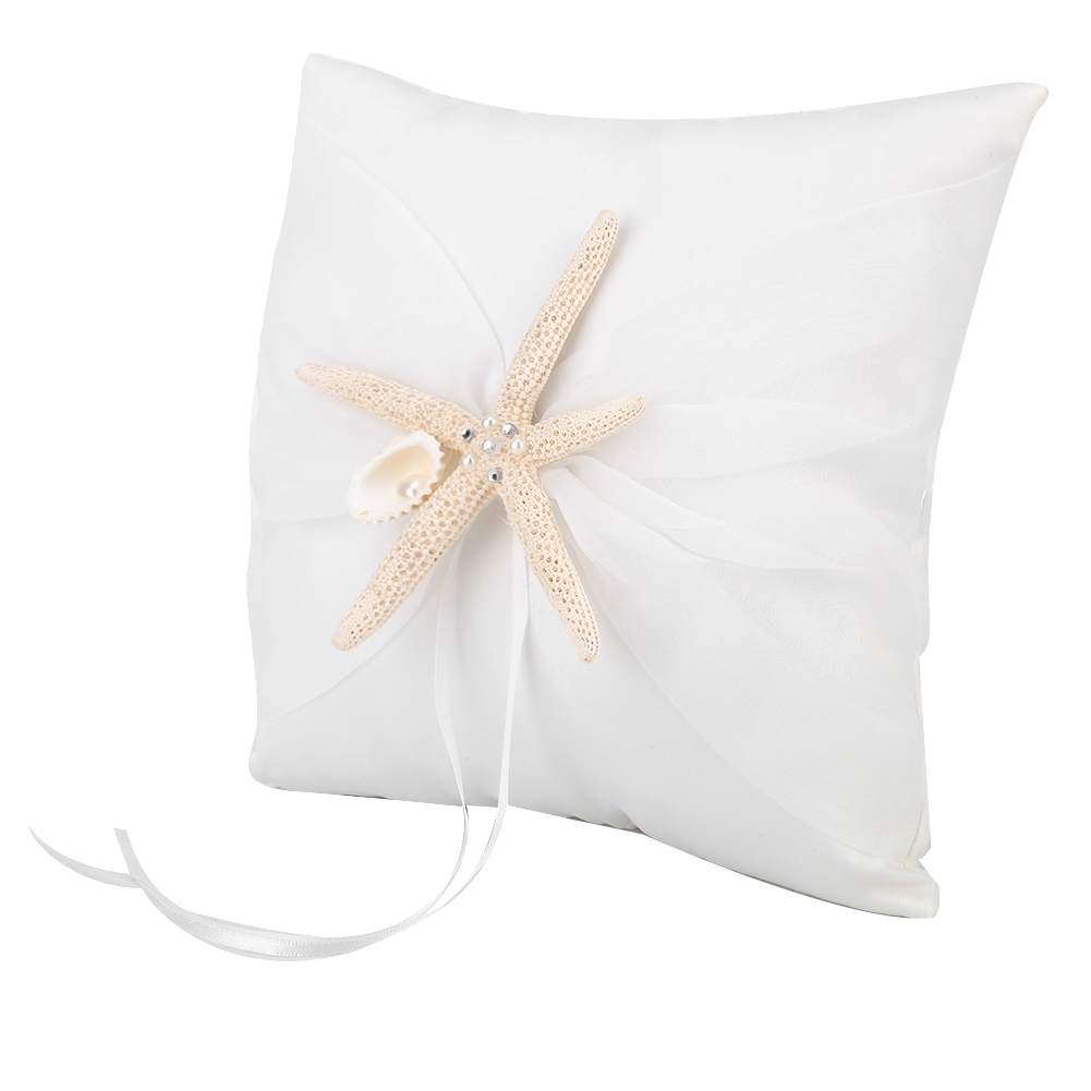 Ring Bearer Pillow - 아이보리색 반지 베어러 베개 홀더 웨딩