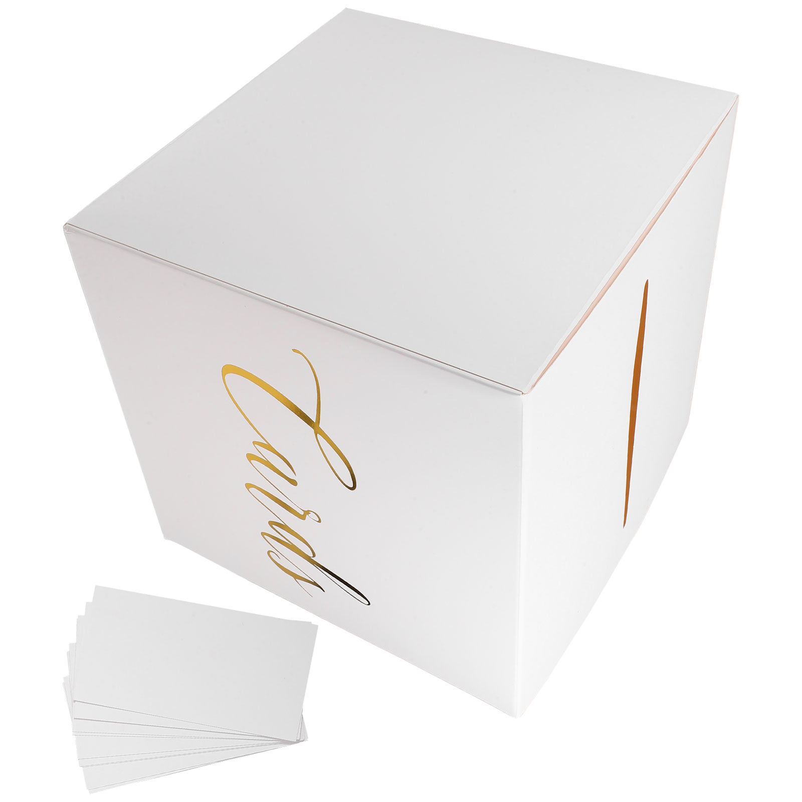 Wedding Card Box - 웨딩 카드 박스 1세트, 우아한 종이