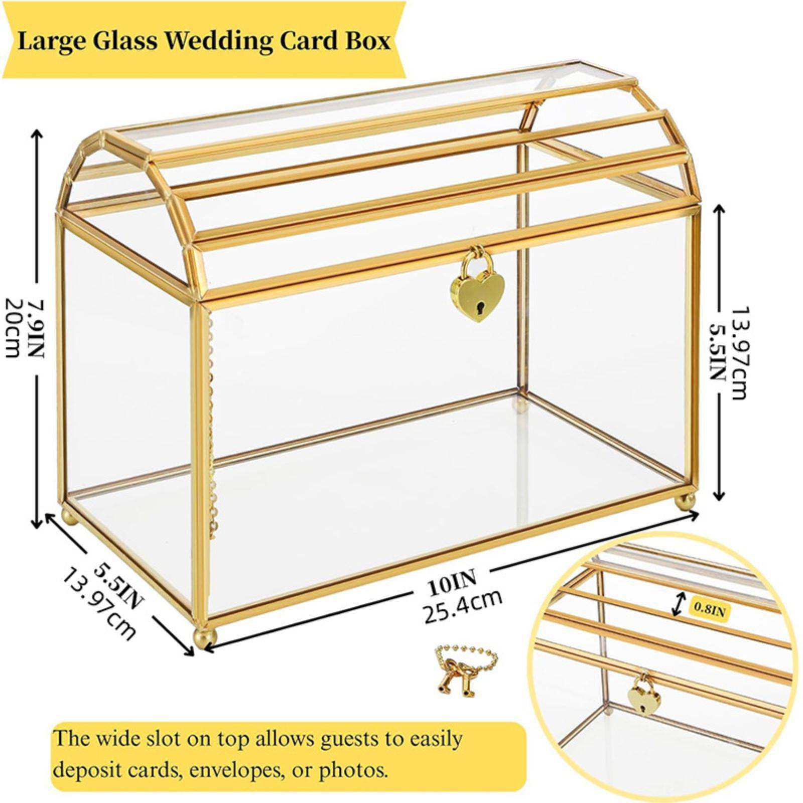 Wedding Card Box - 이벤트 졸업 파티 생일을 위한 유리