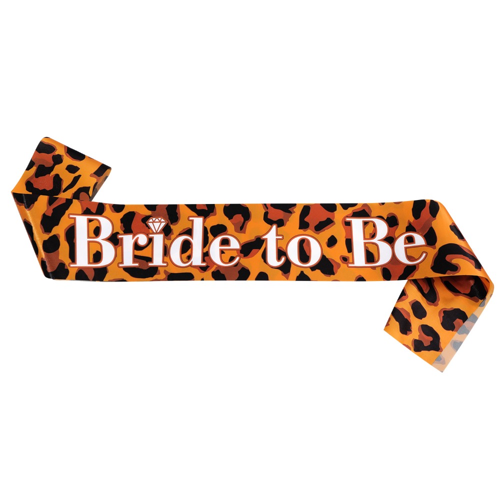 Bride Tribe Sash - 1피스 브라이드 투 비 새시 레오파드
