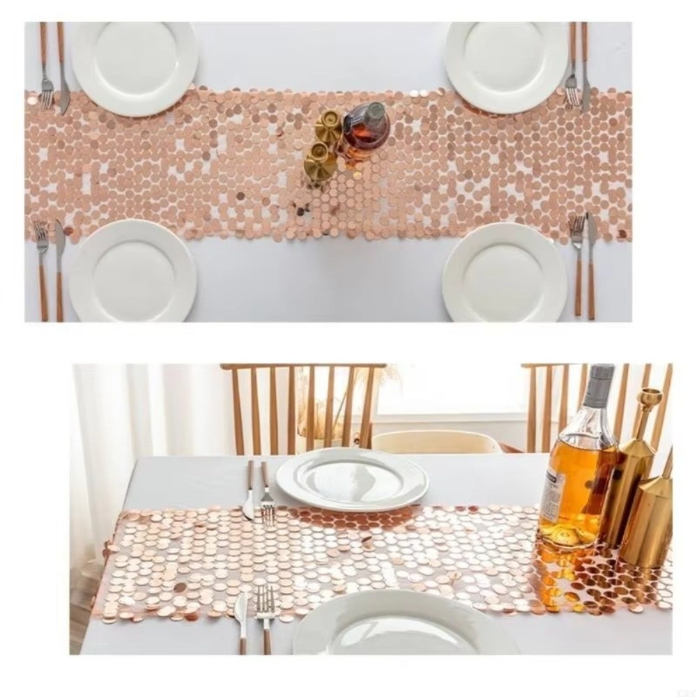 물고기 비늘 모양 스팽글 테이블 러너 고급스럽고 우아한 - Table Runner Sequin 리뷰 및 가격