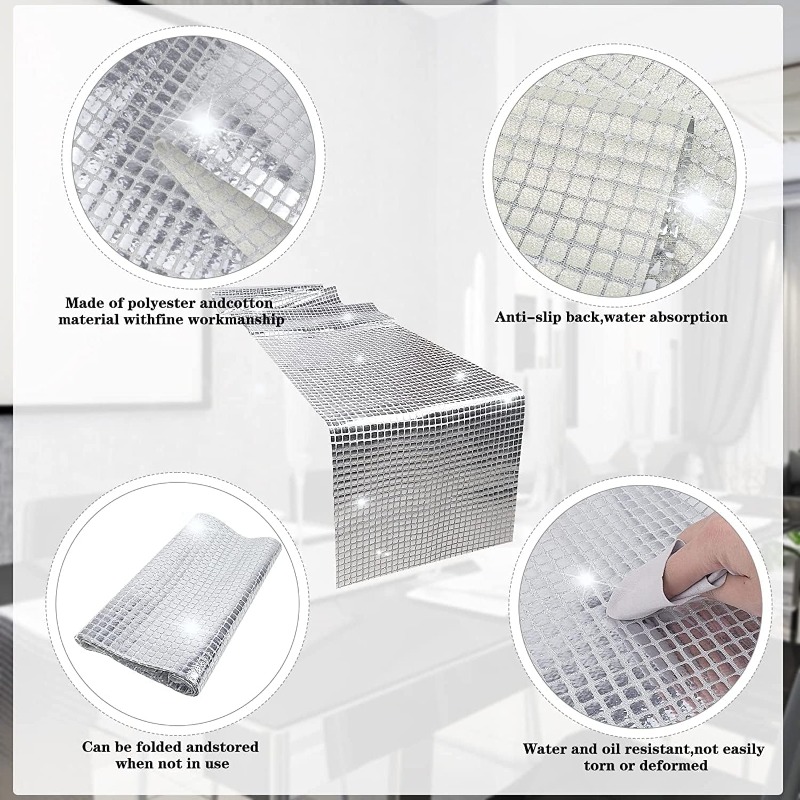 반짝이는 스팽글 테이블 러너 메탈릭 글리터 테이블보 파 - Table Runner Sequin 리뷰 및 가격