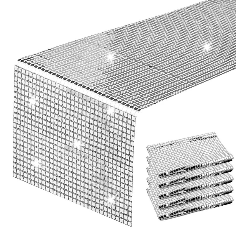 글리터 스팽글 테이블 러너, 웨딩 리셉션 파티 연회 생 - Table Runner Sequin 리뷰 및 가격