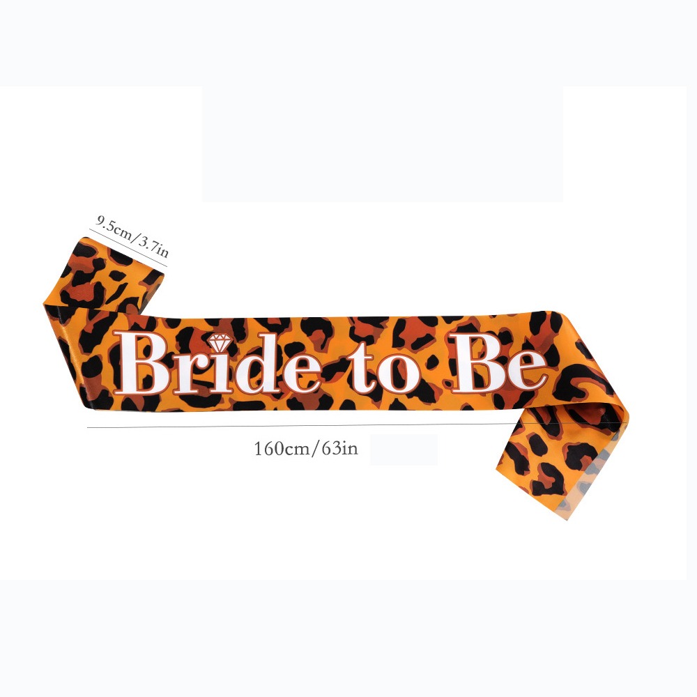 1피스 브라이드 투 비 새시 레오파드 프린트 소녀들을  - Bride Tribe Sash 리뷰 및 가격